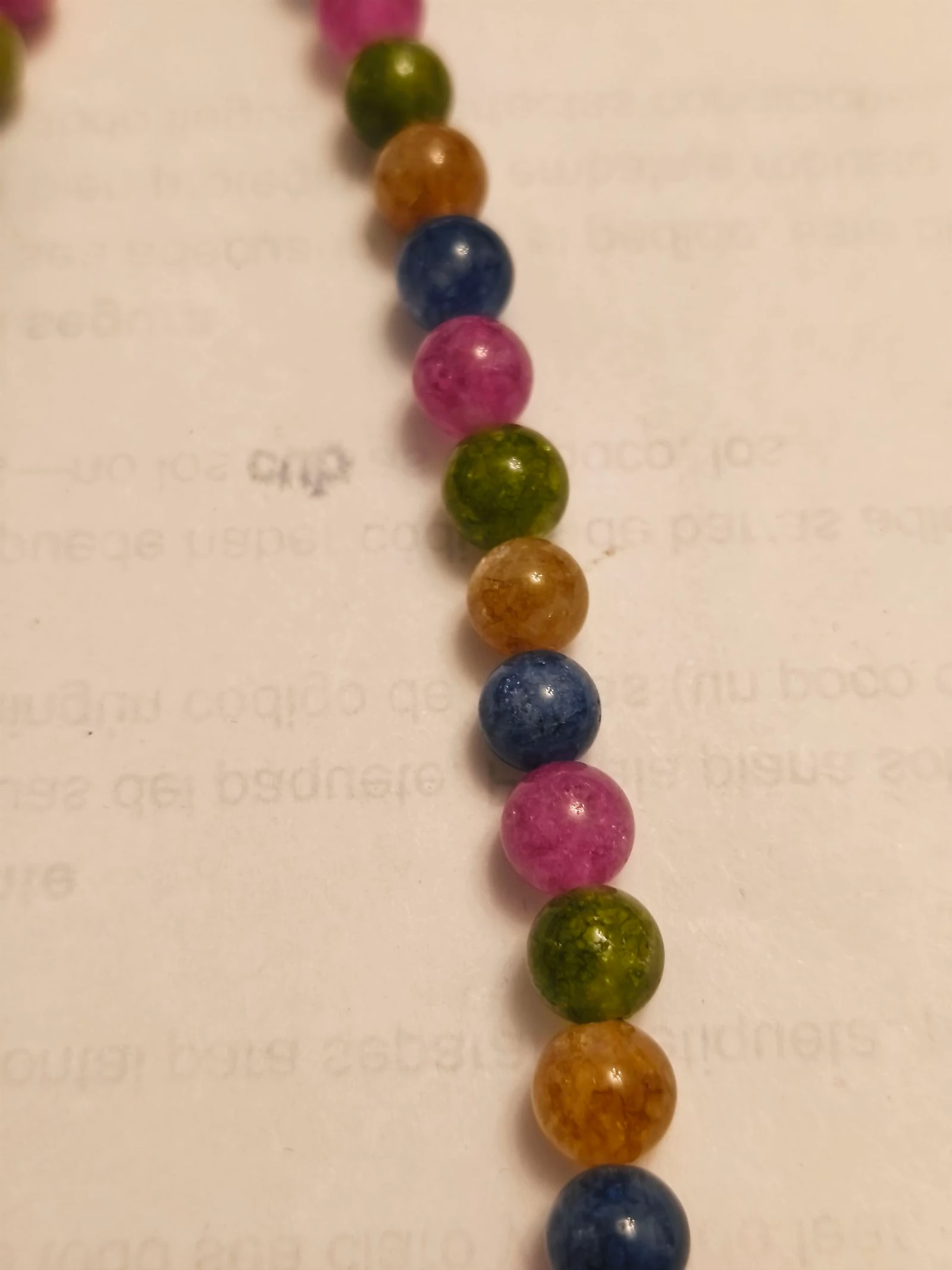 Colar ágata multicolor com 80 centímetros – photo 3